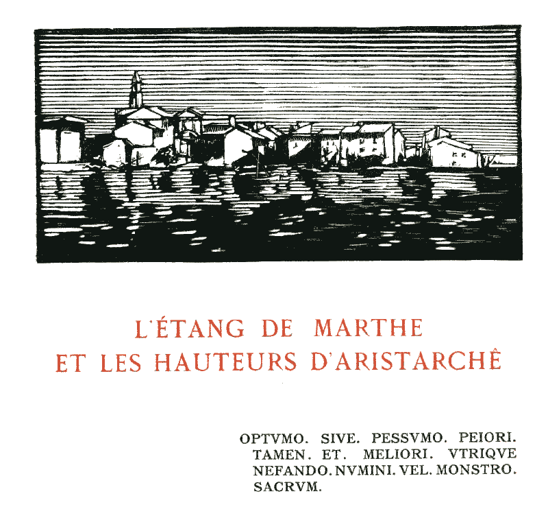 L'Étang de Marthe et les hauteurs d'Aristarchê